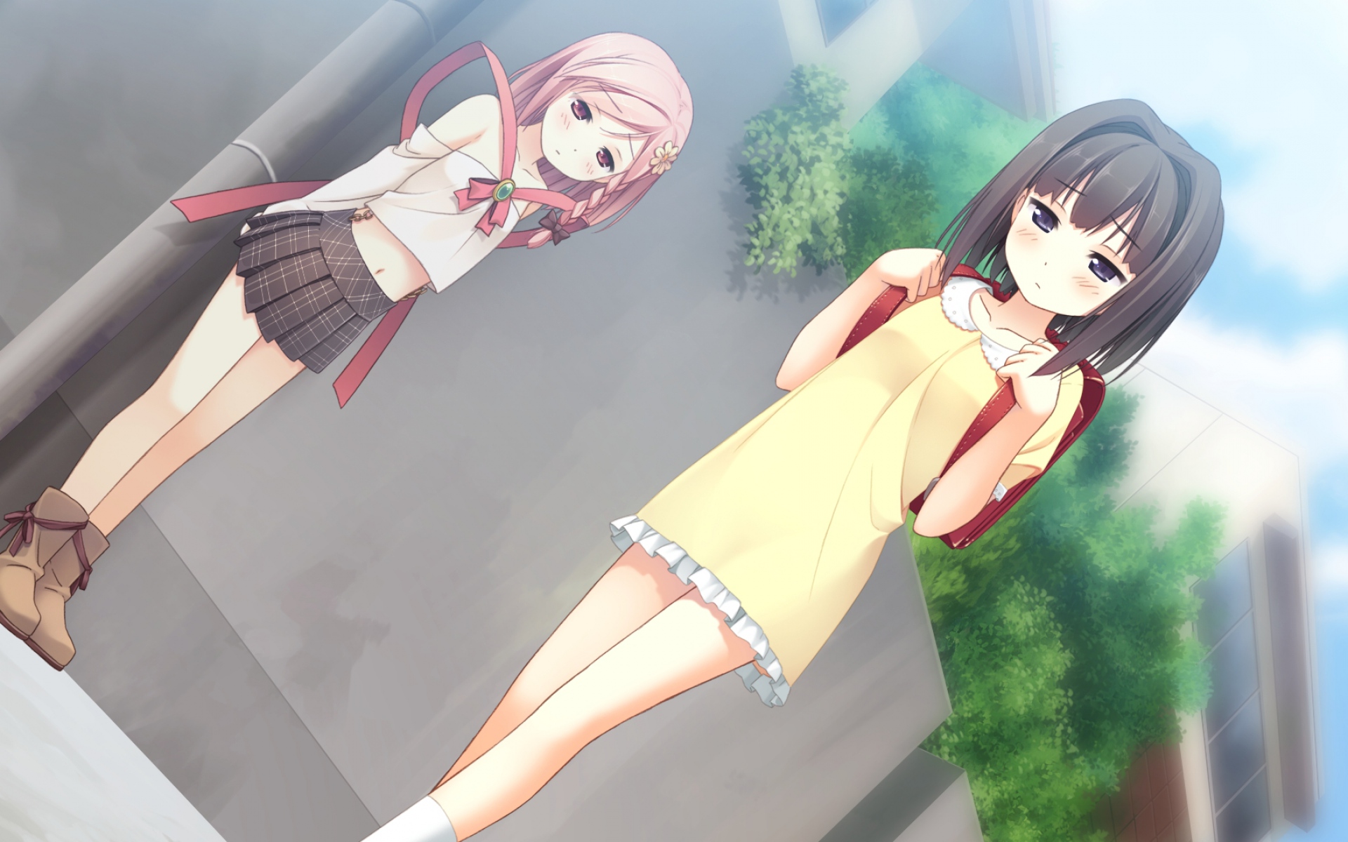 Картинки Kantoku, ваш дневник, ayase sayuki, yua, girl, walking, cute фото и обои на рабочий стол