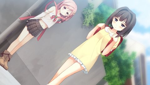 Kantoku, ваш дневник, ayase sayuki, yua, girl, walking, cute