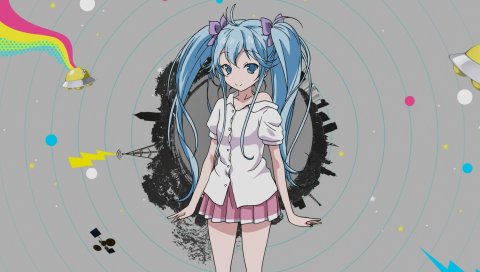 Denpa onna to seishun otoko, touwa erio, девушка, улыбка, милый, юбка, фон