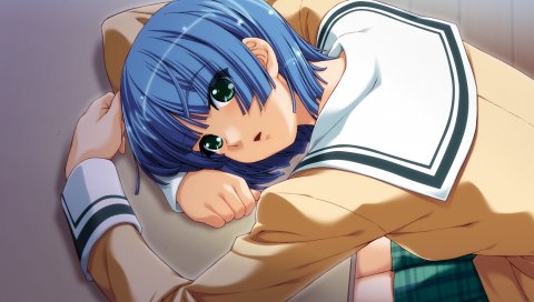 Ino, сестра схема, kuchika isami, девушка, поза, взгляд, скамейка