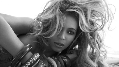 Beyonce knowles, актриса, beyonce, модель, певец, волосы, черный белый