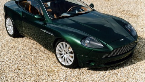 Aston martin, 1998, зеленый, вид сверху, концепт-кар, авто