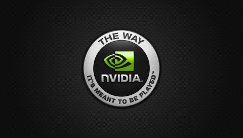 Nvidia, зеленый, черный, серый