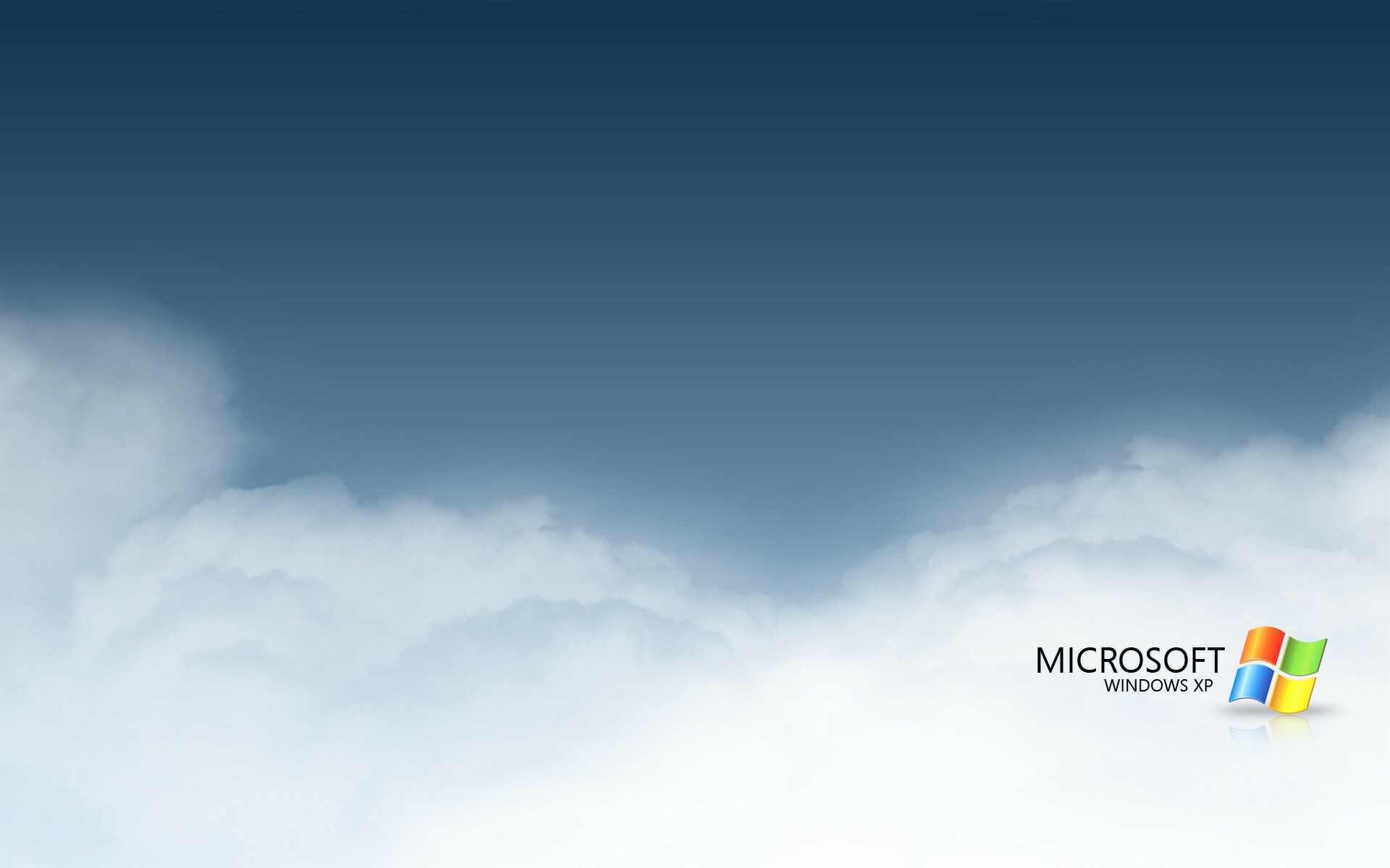 Картинки Windows xp, облака, серый, белый фото и обои на рабочий стол