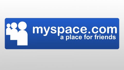 Myspace, сеть, белый, синий, интернет