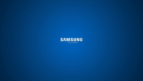 Samsung, компания, логотип, синий, белый
