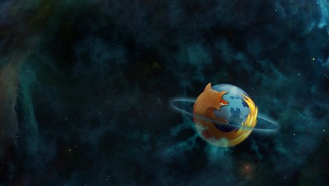 Firefox, браузер, планета, пространство