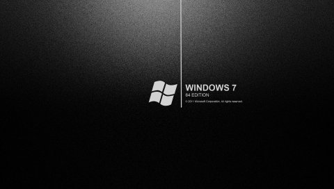 Windows 7 bw, 64, текст