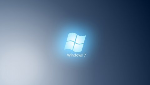 Окна 7, голубые, светлые, белые