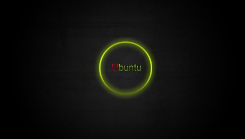 Ubuntu, зеленый, черный, красный