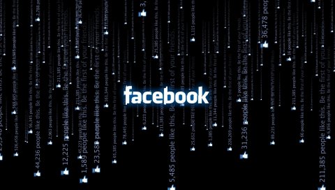 Facebook, белый, черный, матрица, строки, текст