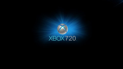 Xbox, игровая консоль, синий, круг, черный