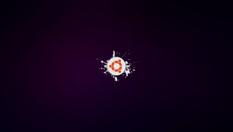 Ubuntu, os, белый, оранжевый