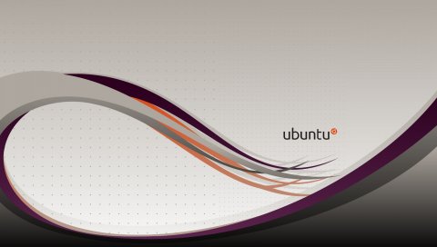 Ubuntu, os, lines, abstract, orange, grey