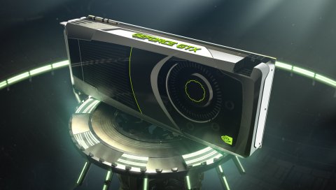 Графическая карта, geforce, gtx, компьютер, черный