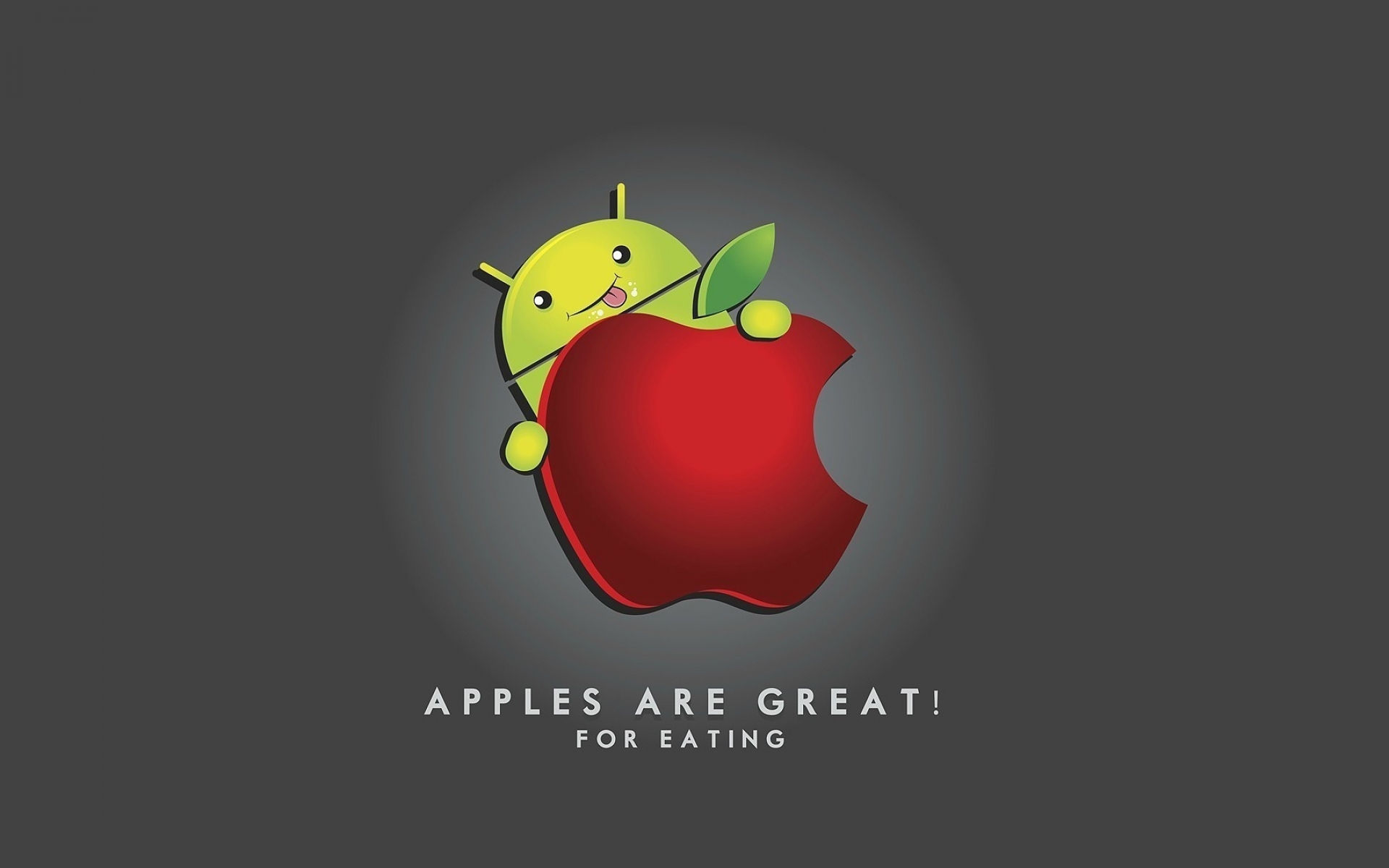 Картинки Андроид, яблоко, красный, зеленый, бег, серый фото и обои на рабочий стол