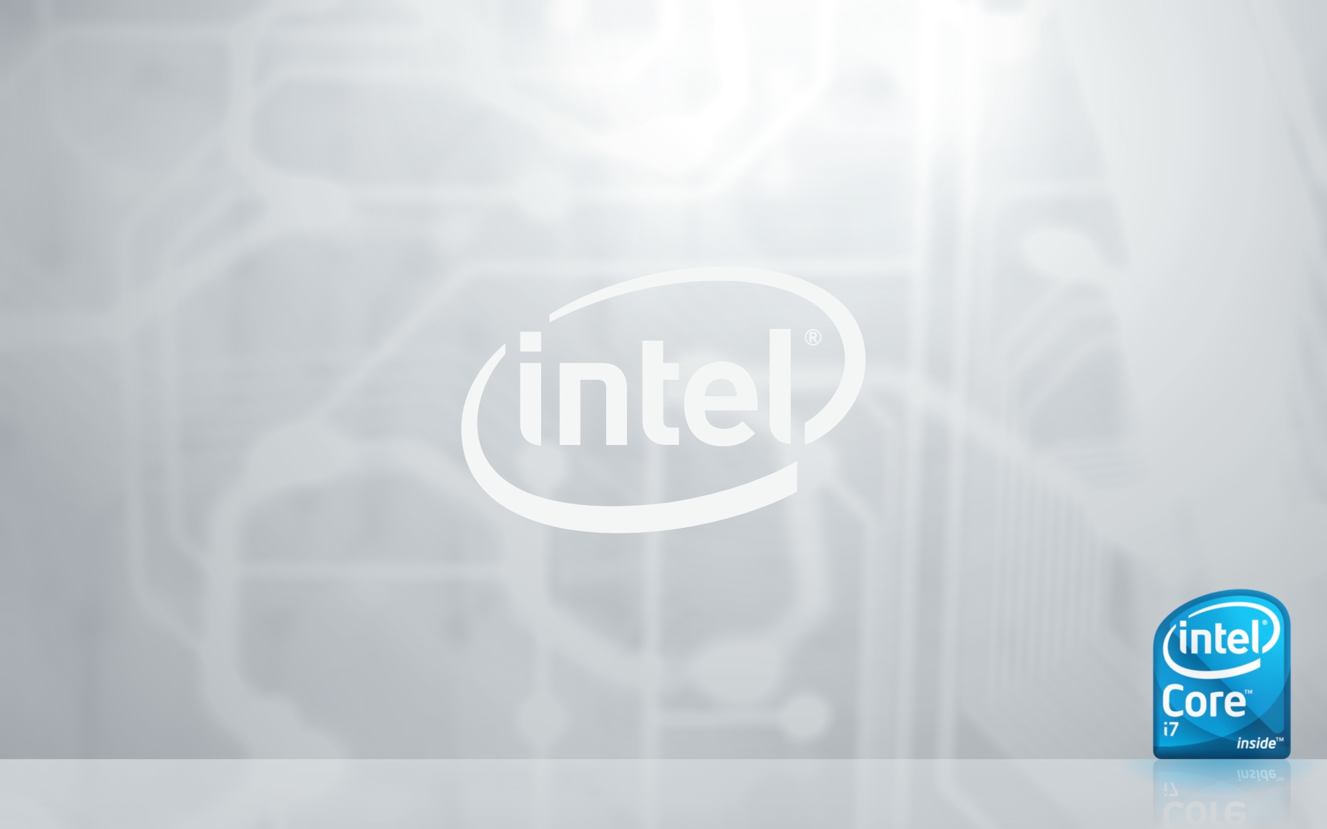 Картинки Intel, фирма, процессор, процессор, синий, серый фото и обои на рабочий стол