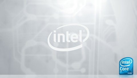 Intel, фирма, процессор, процессор, синий, серый