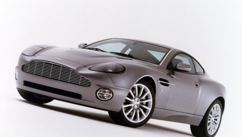 Aston martin, v12, побеждает, 2001, сиреневый, вид сбоку, авто