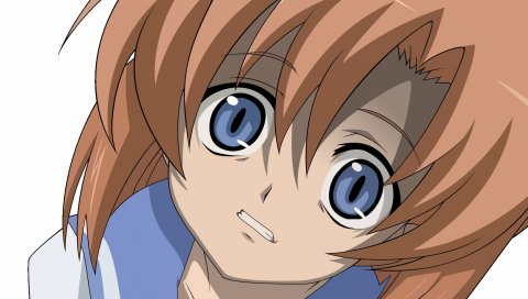 Higurashi no naku koro ni, ryuuguu rena, девушка, глаза, челки