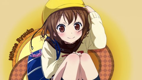 Денпа onna к seishun otoko, mifune ryuuko, девушка, улыбка, кепка