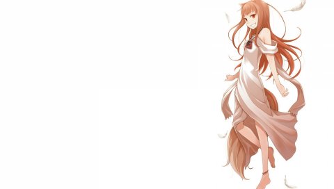 Специя и волк, horo, девушка, движение, улыбка, перья