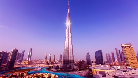 163 этажа, 828 метров, башня, burj khalifa, город, дубай