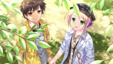Saeki hokuto, sora no mukou de sakimasu you ni, tsukasa mahori, девушка, ходьба, лето
