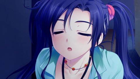 Saeki hokuto, sora no mukou de sakimasu you ni, renjou yae, девушка, брюнетка, глаза закрыты