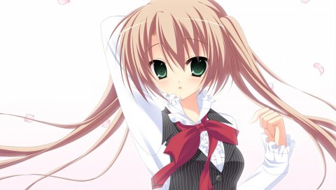 Hazumi rio, девушка, блондин, глаза, фон