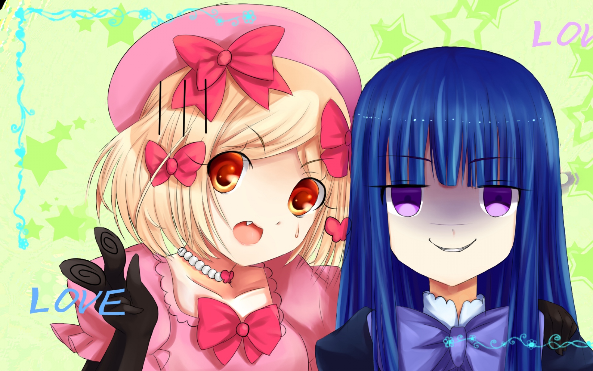 Картинки Umineko no naku koro ni, frederica bernkastel, lambdadelta, девушка, чудо, радость фото и обои на рабочий стол