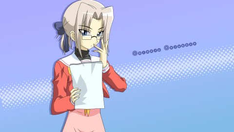 Hayate no gotoku, harukaze chiharu, девушка, очки, документы