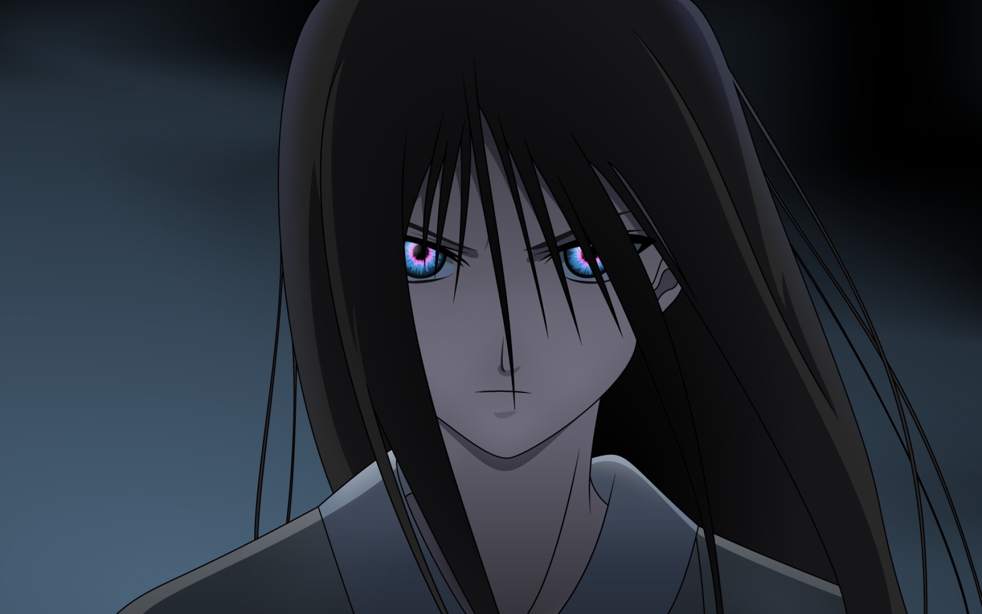 Картинки Kara no kyoukai, ryougi shiki, девушка, брюнетка, взгляд, челки фото и обои на рабочий стол