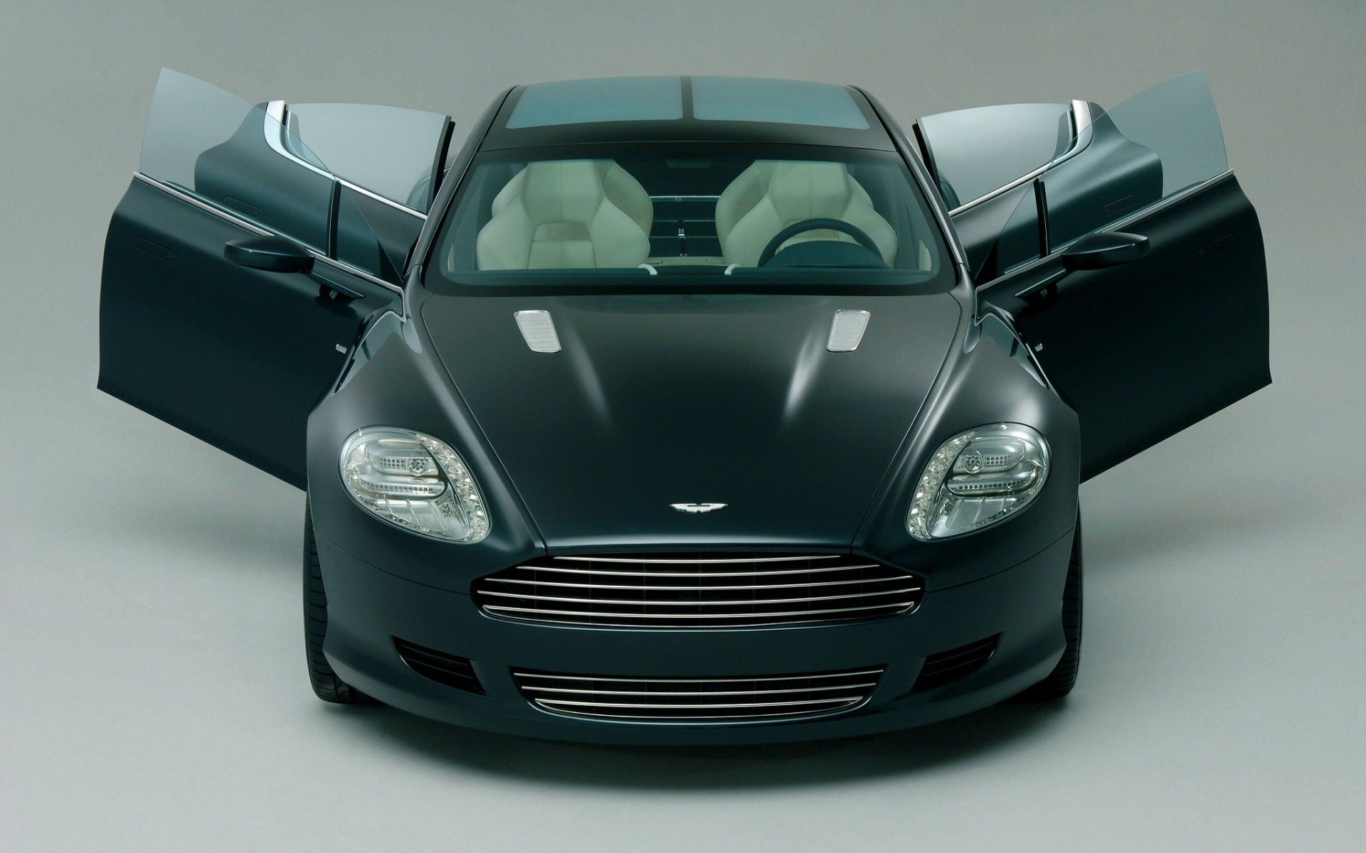 Картинки Aston martin, rapide, 2006, черный, вид спереди, концепт-кар, спорт фото и обои на рабочий стол