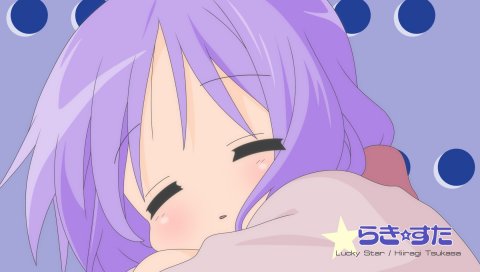 Счастливая звезда, hiiragi tsukasa, девушка, сон, крупный план