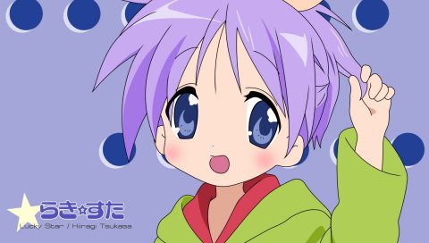 Счастливая звезда, hiiragi tsukasa, девушка, жесты