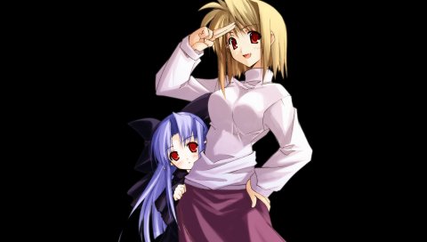 Shingetsutan tsukihime, melty blood, arcueid brunestud, ren, girl, pose, smile
