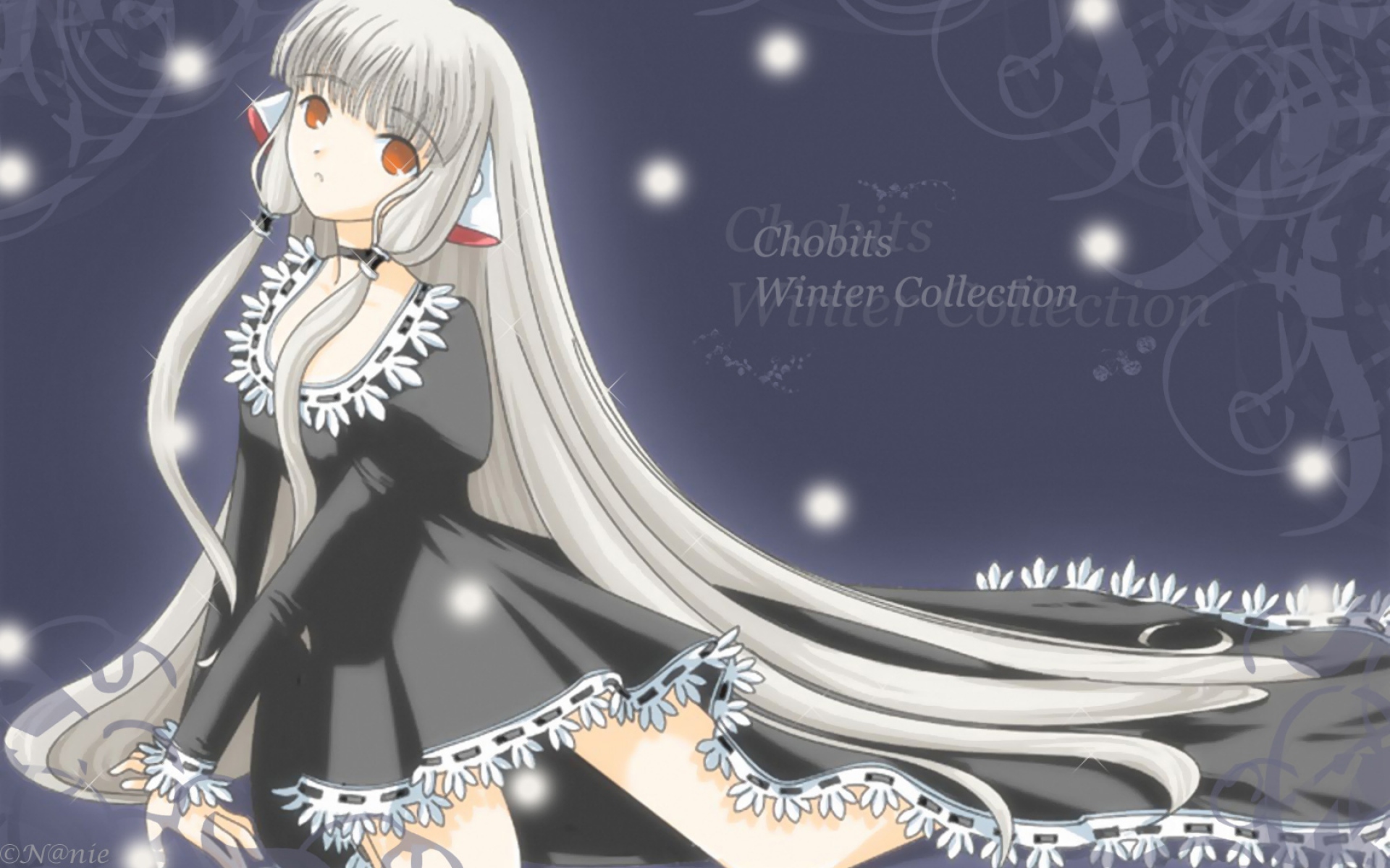 Картинки Chobits, chii, девушка, платье фото и обои на рабочий стол