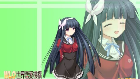 Wlo sekai renai kikou, hayakawa yuriko, девушка, брюнетка, улыбка