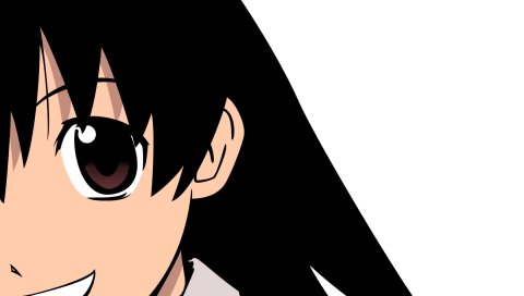 Azumanga daioh, takino tomo, девушка, брюнетка, челки