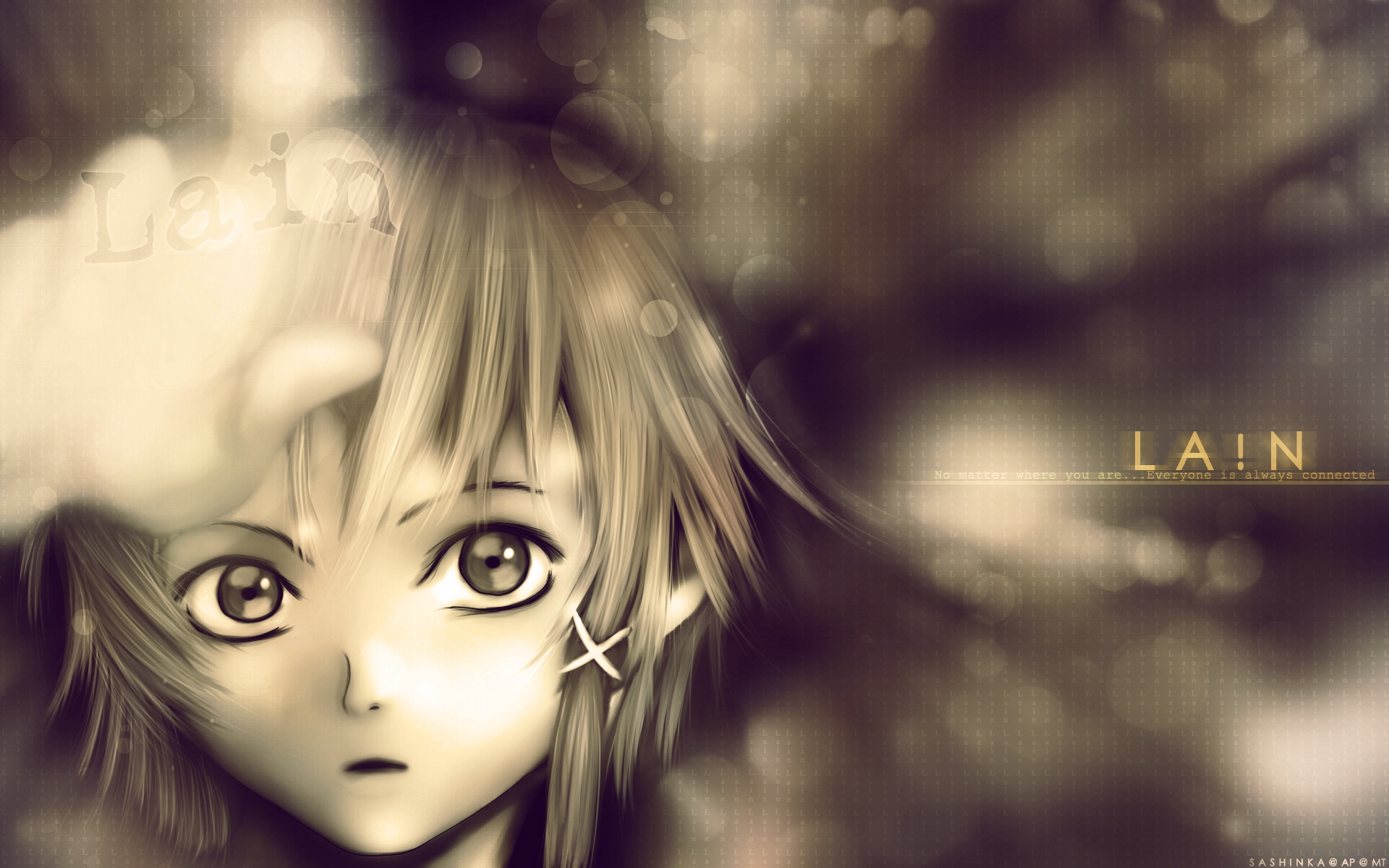 Картинки Iwakura lain, серийные эксперименты lain, render, girl, look фото и обои на рабочий стол