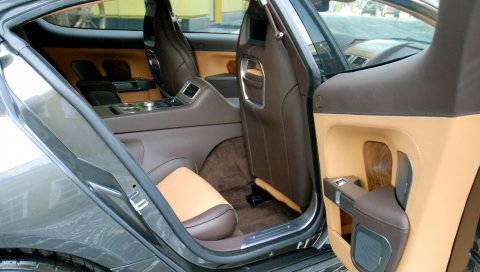 Aston martin, rapide, 2011, коричневый, интерьер, салон