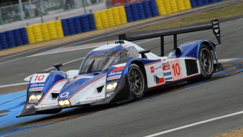 Lola, aston martin, 2008, белый, вид сбоку, спорт, асфальт