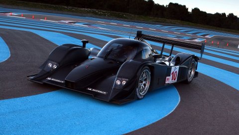 Lola, aston martin, 2008, черный, вид спереди, гоночный автомобиль, автомобиль