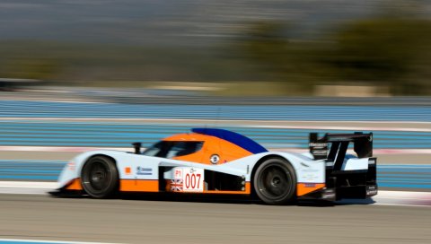 Aston martin, lmp1, 2009, белый, вид сбоку, стиль, скорость, деревья