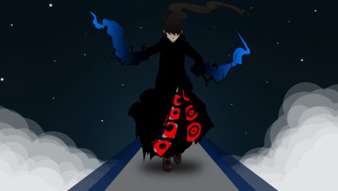 Jyu viole grace, boy, magician, road, clouds