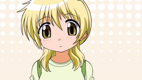 Hidamari эскиз, девушка, блондинка, симпатичный, фон