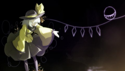 Touhou, komeiji koishi, шляпа, платье, рука