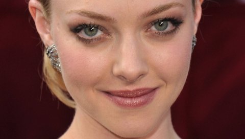 Аманда seyfried, блондинка, лицо, макро, улыбаясь