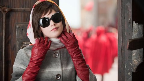 Alice cullen, шарф, защитные очки, перчатки